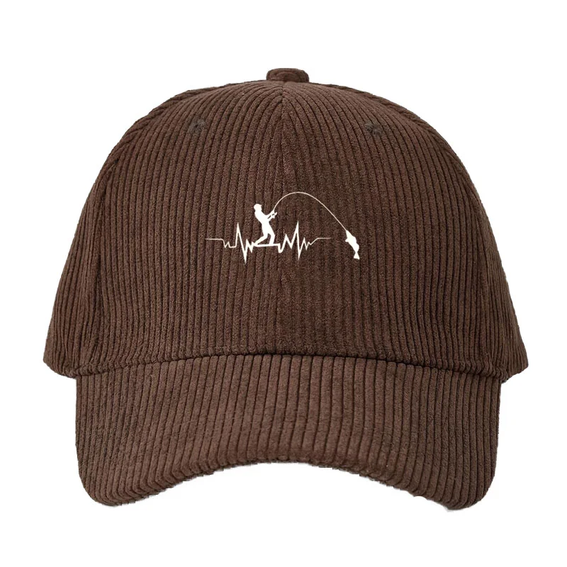 Fishing Hat - 맞춤형 코듀로이 소재 야구 모자, 남녀