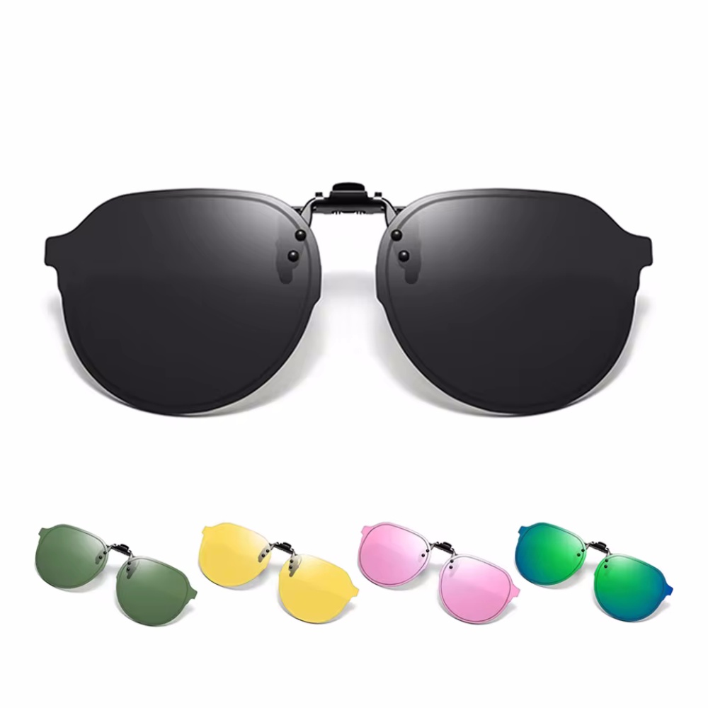 Fishing Sunglasses Polarized - 편광 선글라스 렌즈 플립업 클립온 선글라스