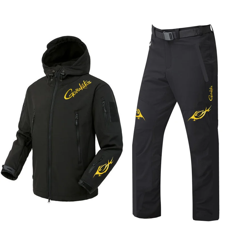 남자를위한 새로운 가을, 겨울 양털 낚시 양복 양털 라 - Fishing Jacket Waterproof 리뷰 및 가격