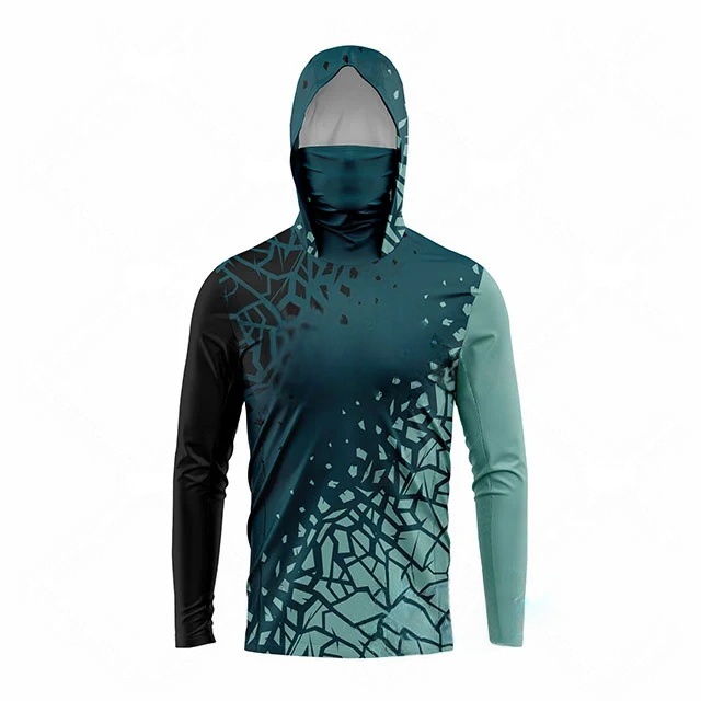 MALFC 낚시 의류 남성 후드 낚시 셔츠 긴팔 낚시  - Fishing Shirt Uv Protection 리뷰 및 가격