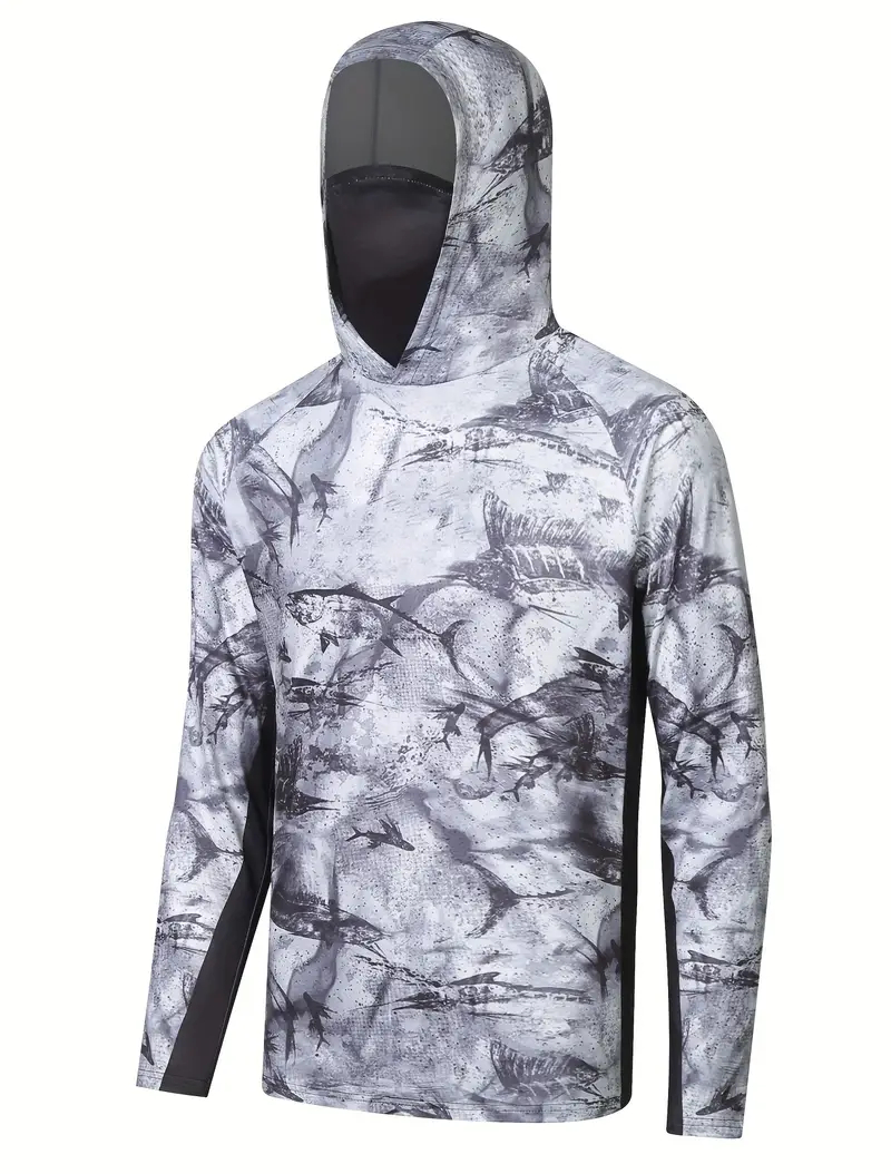 남성용 UV 차단 낚시 의류 긴팔 후드티셔츠 낚시 저지 - Fishing Shirt Uv Protection 리뷰 및 가격
